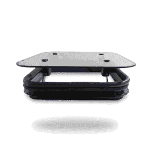 Aireador techo de vidrio 35 x 35 cm negro 4 vientos