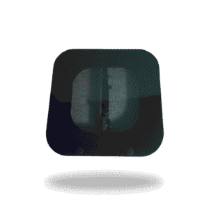 Aireador techo de vidrio 35 x 35 cm negro