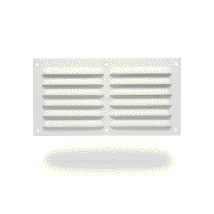 Rejilla plastica 30 x 15 cm blanca plana