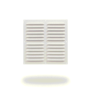 Rejilla plastica 30 x 30 cm blanca plana