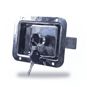 Cerradura con llave acero inox
