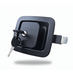 Cerradura con llave negra