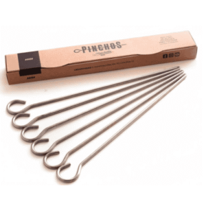 Kit de 6 pinchos acero inoxidable