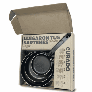 Set de sartenes + provoletera